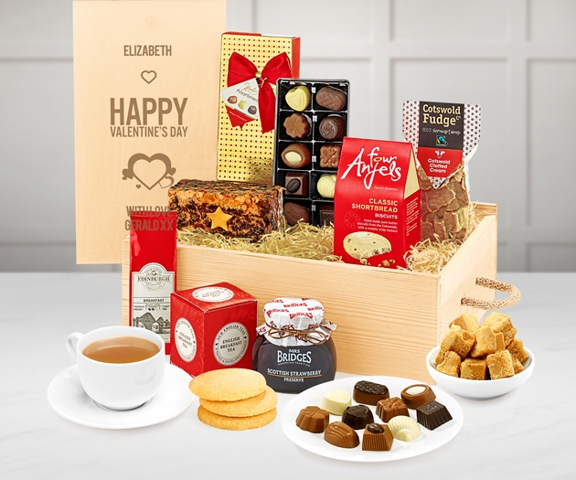 Valentine's Day Personalised Afternoon Tea Gift Box